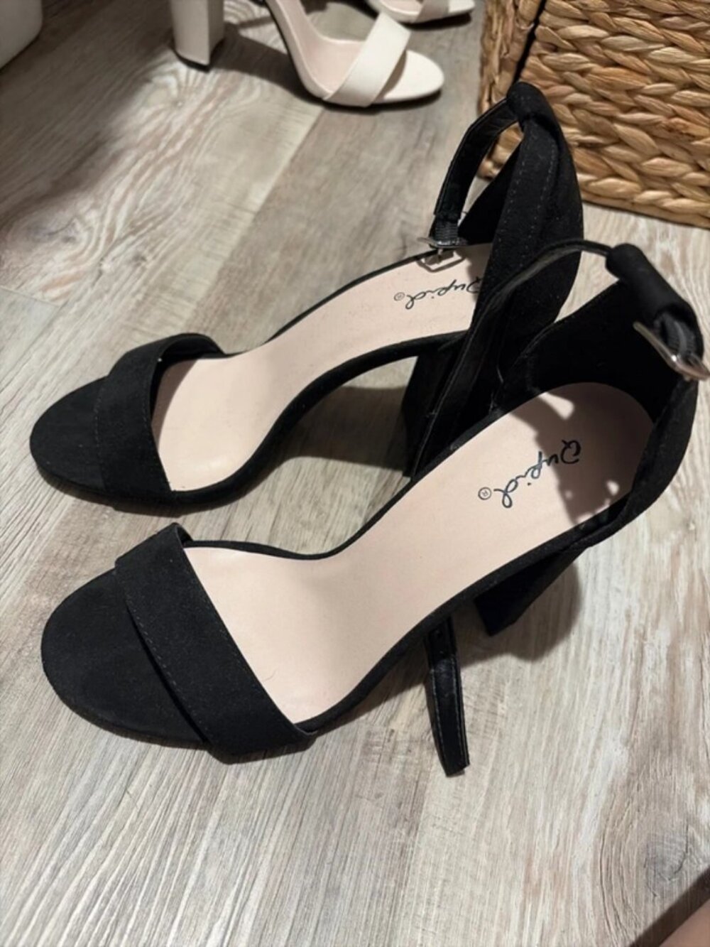 Qupid black heels